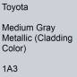 Preview: Toyota, Medium Gray Metallic (Cladding Color), 1A3.